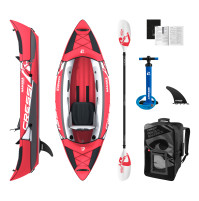 Inflatable Namaka single seat IKAYAK Set - Red Color - Length 250 cm / 8’2’’ - HS-CNC000880 - hydrosport Cressi